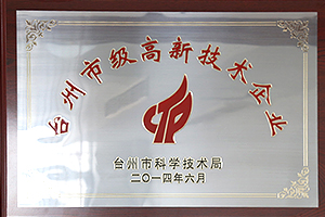臺州市級高新技術企業